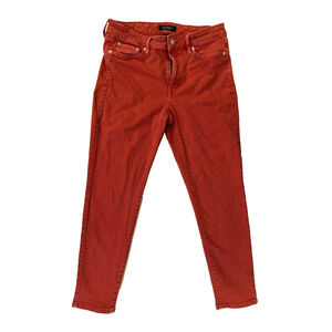 Ralph Lauren Jeans Womens 8 Red Skinny Denim Five Pocket Colorful Boho 2000's‎